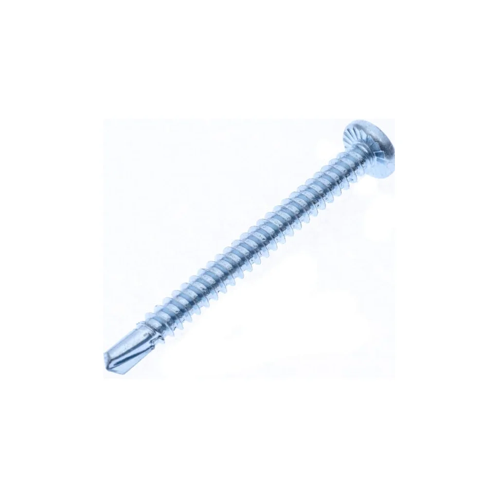 Șurub autoforant cap bombat în cruce PH2 DIN7504 4,8x50mm oțel zincat