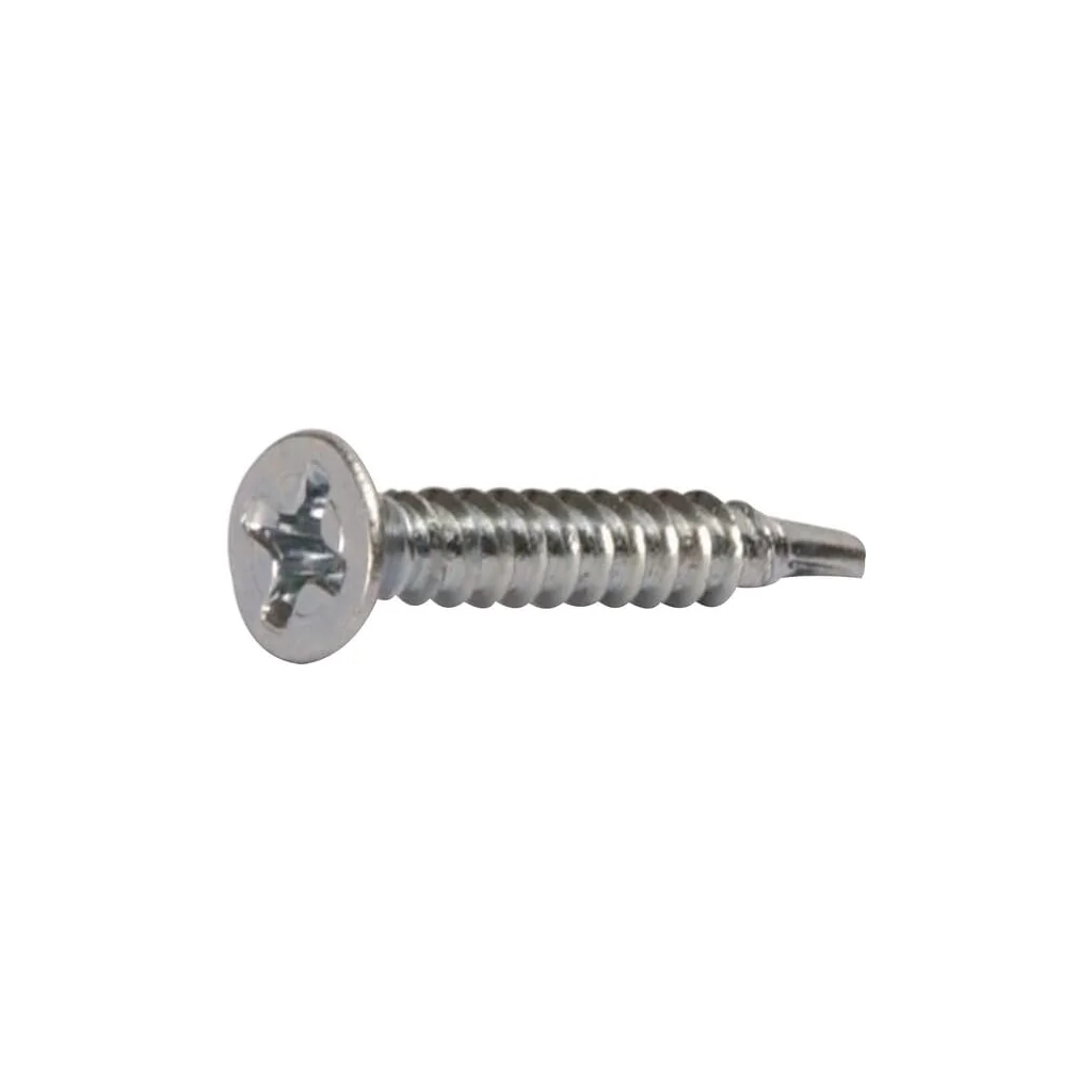 Șurub autoforant cap înecat în cruce PH2 DIN7504 3,5x13mm oțel zincat