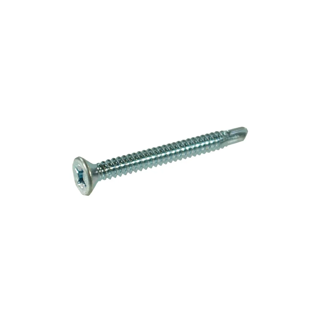 Șurub autoforant cap înecat în cruce PH2 DIN7504 4,8x16mm oțel zincat