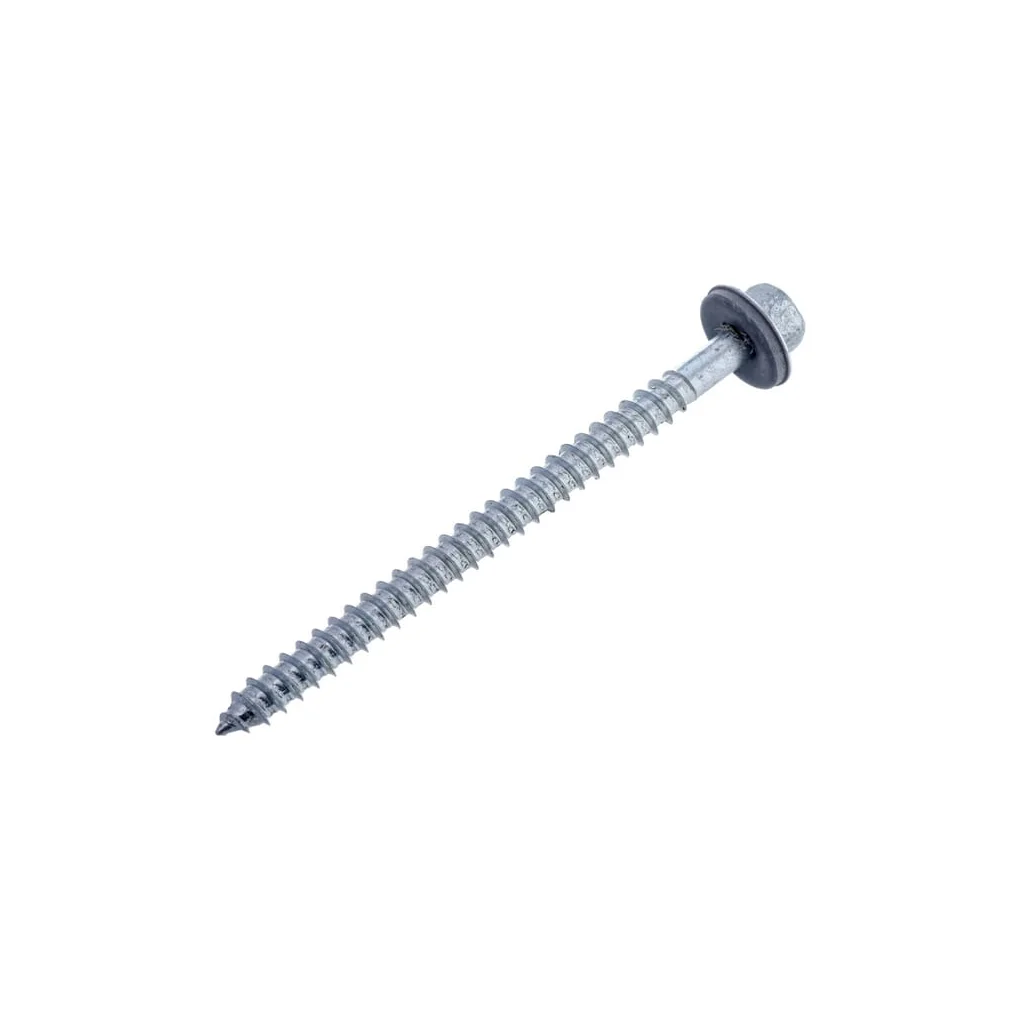 Șurub pentru tablă autofiletant cap hexagonal DIN7976 6,5x90mm oțel zincat