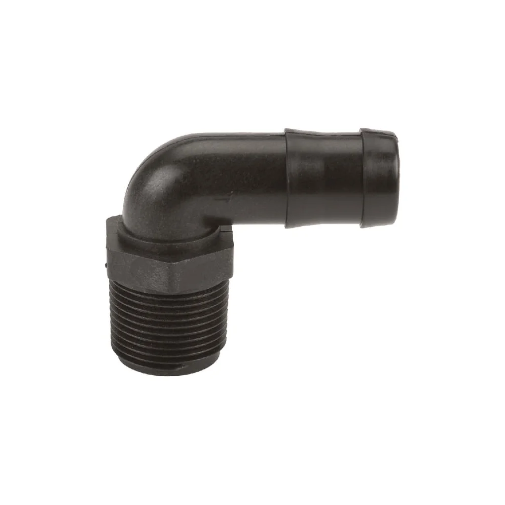 Racord furtun 1" NPT tată x 1" 90°