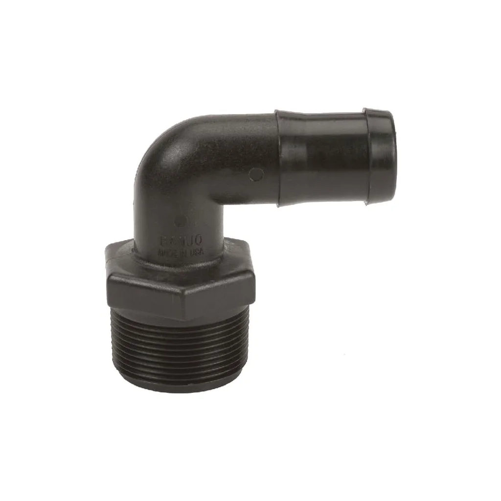 Racord furtun 1 1/2" NPT tată x 1 1/4" 90°