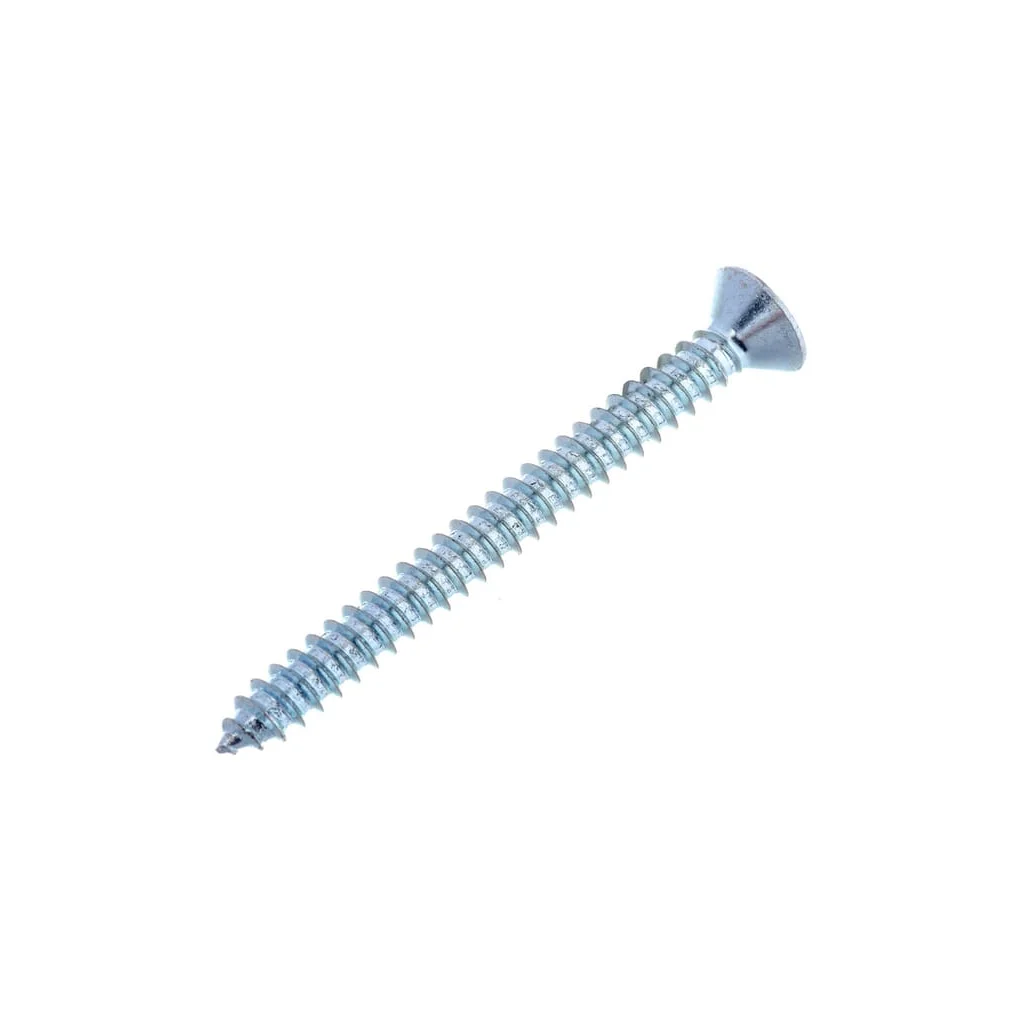 Șurub pentru tablă autofiletant cap înecat în cruce PZ2 DIN7982C 4,2x45mm oțel zincat