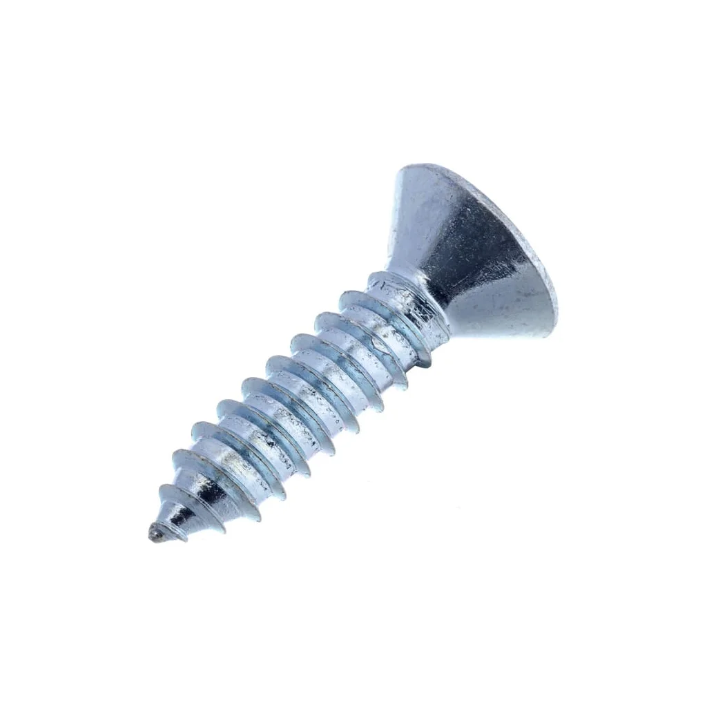 Șurub pentru tablă autofiletant cap înecat în cruce PZ3 DIN7982C 6,3x25mm oțel zincat