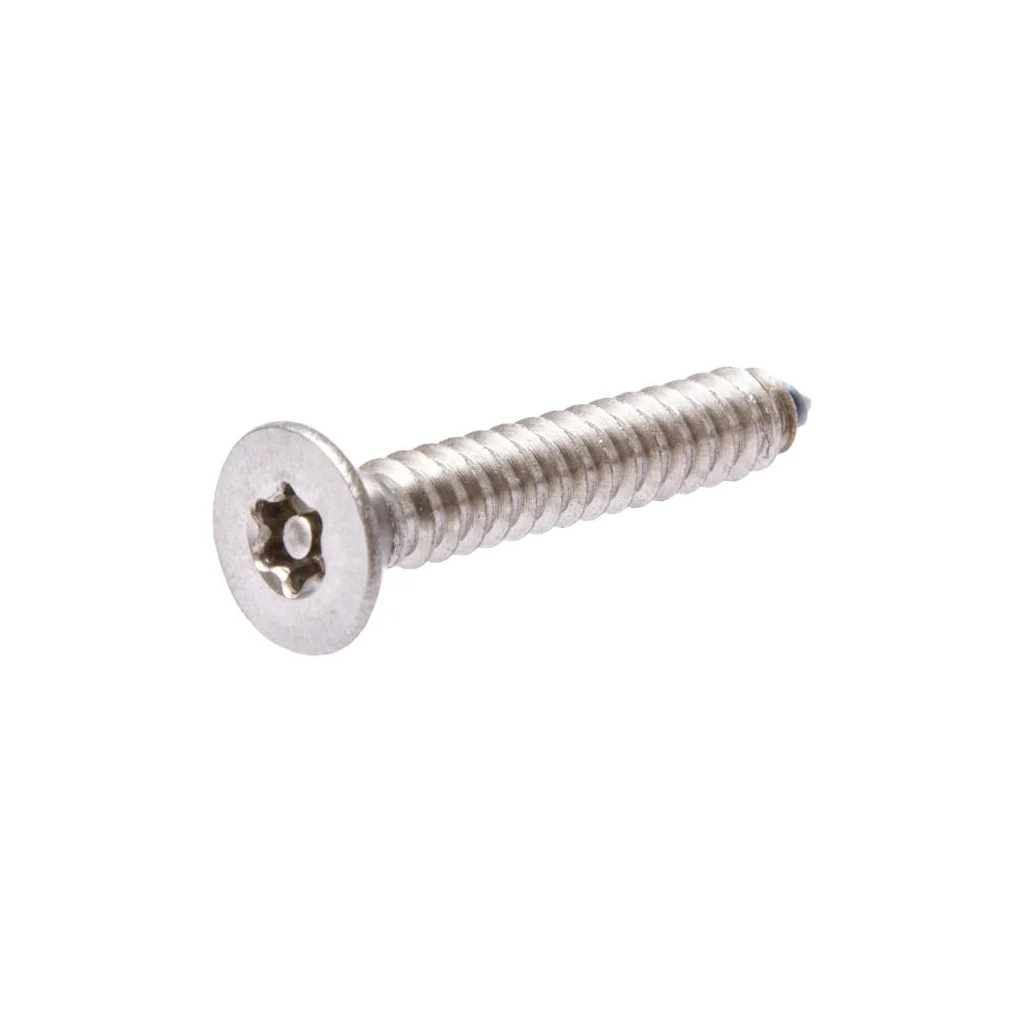 Șurub pentru tablă autofiletant cap înecat torx TX30 DIN7982C 6,3x38mm oțel inoxidabil A2