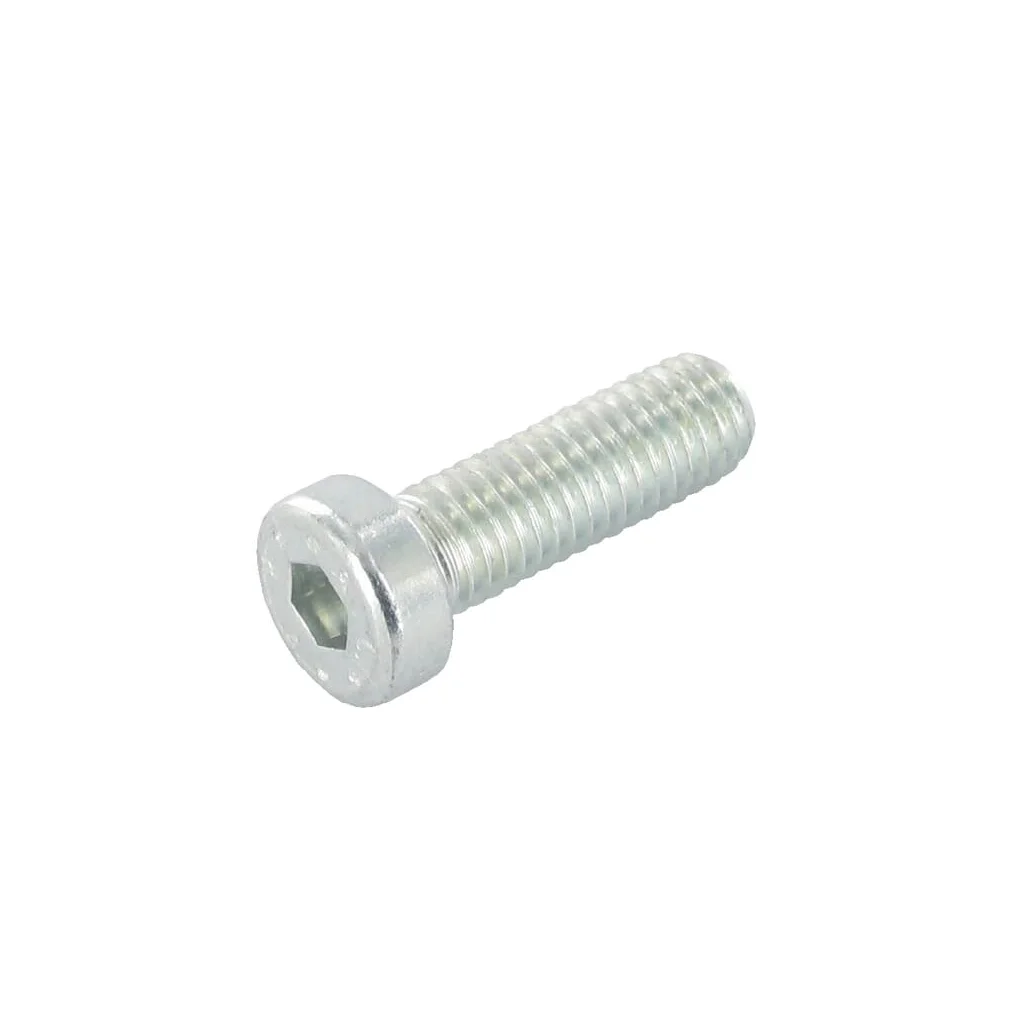 Șurub cap cilindric redus orificiu hexagonal DIN7984 M8x1,25x12mm filet 22mm oțel zincat grupa 8.8