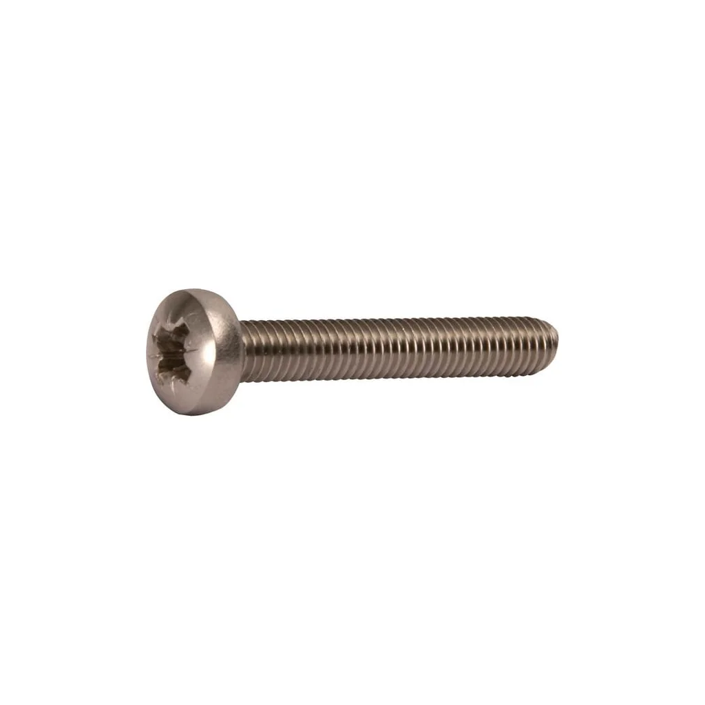 Șurub cap bombat cruce DIN7985 ISO7045 M4x0,7x10mm oțel inoxidabil A4