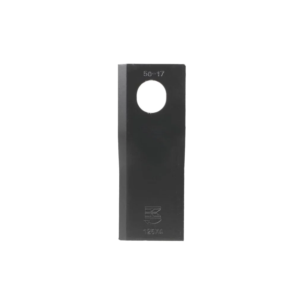 Lamă cositoare dreapta 126x47x4mm orificiu 23x20,5mm oval pachet 25 buc. potrivită pentru Taarup