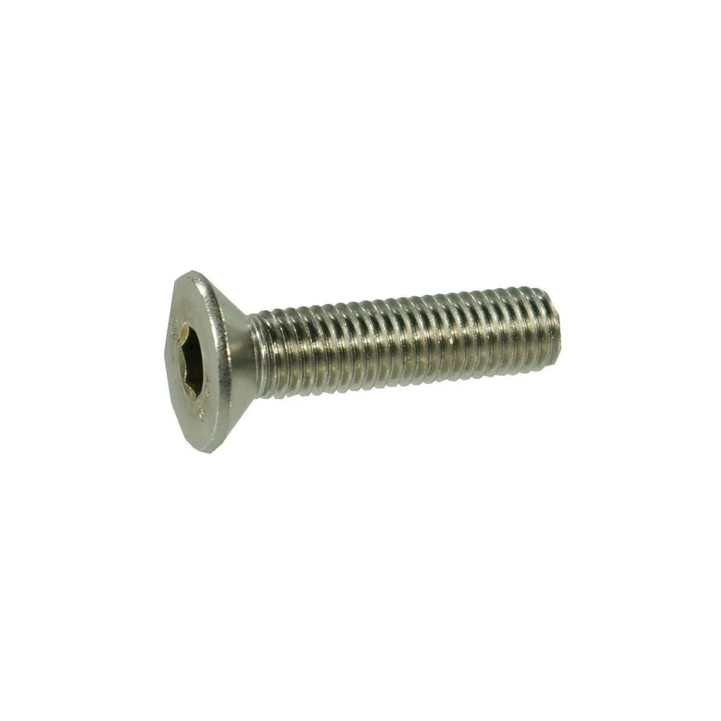 Șurub cap înecat orificiu hexagonal DIN7991 ISO10642 M12x1,75mm / 35mm filet 35mm oțel inoxidabil A2