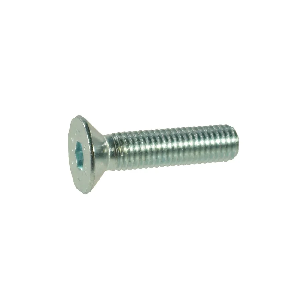 Șurub cap înecat orificiu hexagonal DIN7991 M16x2x25mm filet 25mm oțel zincat grupa 10.9