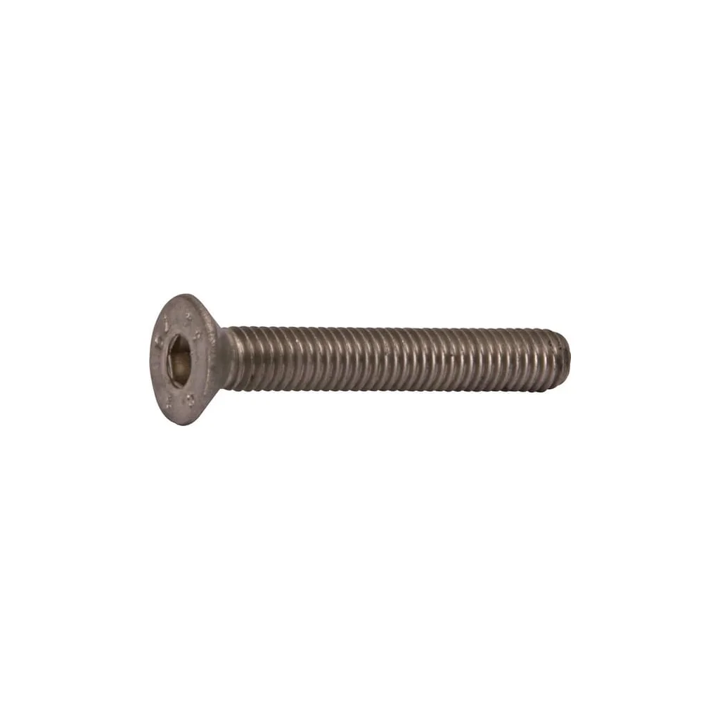 Șurub cap înecat orificiu hexagonal DIN7991 ISO10642 M5x0,8mm / 10mm filet 16mm oțel inoxidabil A4