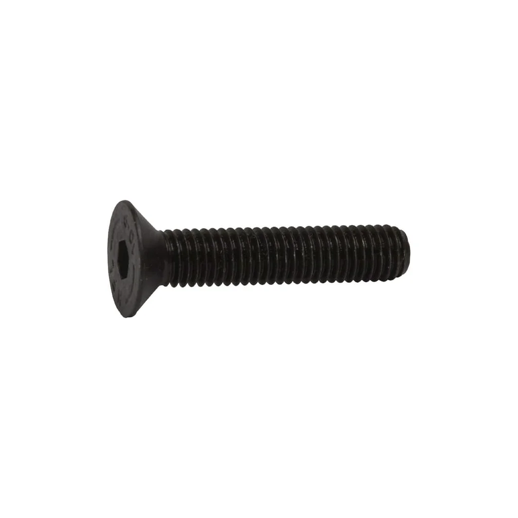 Șurub cap înecat orificiu hexagonal DIN7991 M8x1,25x20mm filet 20mm oțel brunat grupa 10.9