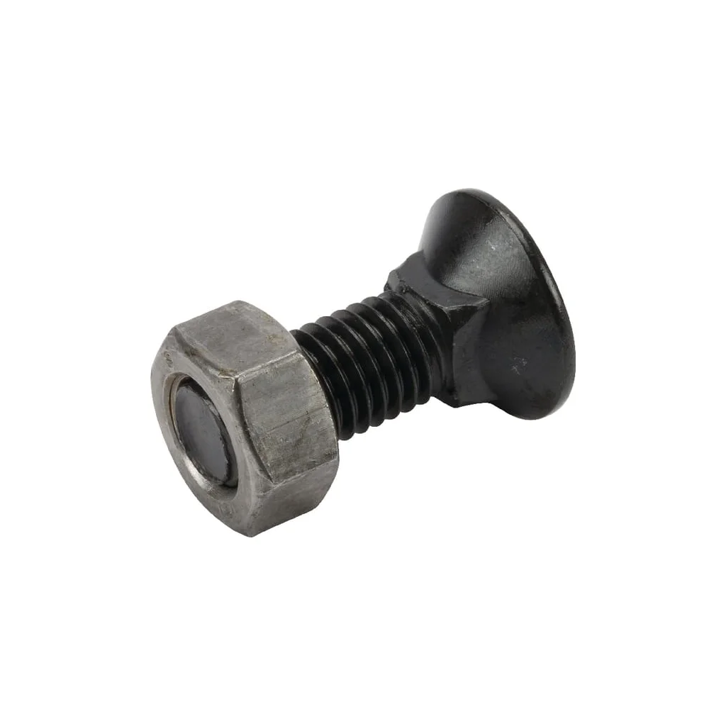 Șurub plug cu gât pătrat și piuliță M12x35mm VK