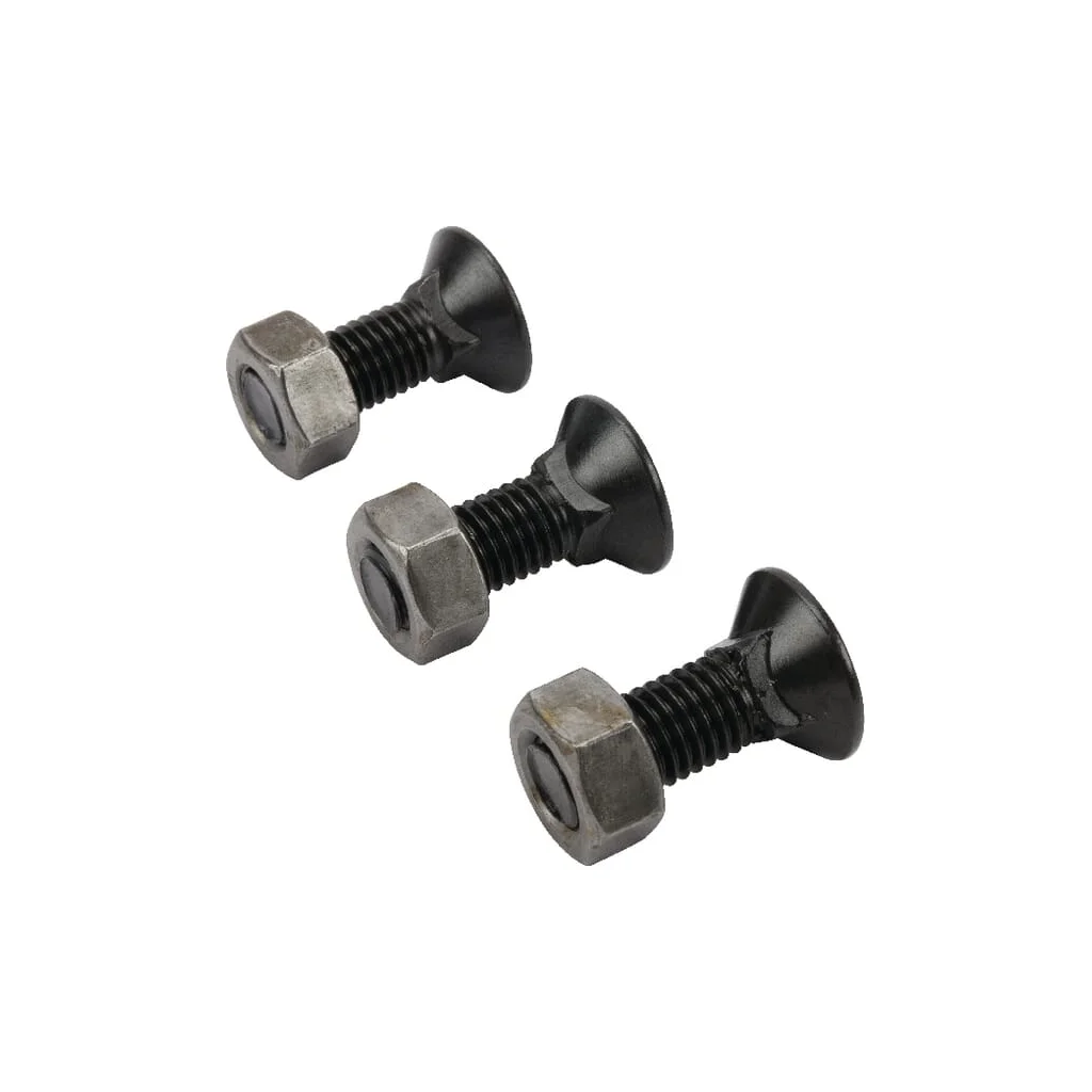 Set șuruburi plug cu gât pătrat și piuliță M12x35mm VK 3 buc.