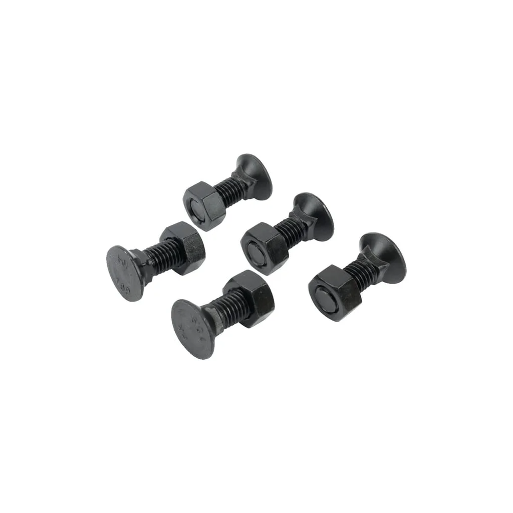 Set șuruburi plug cu gât pătrat și piuliță M12x35mm VK 5 buc.