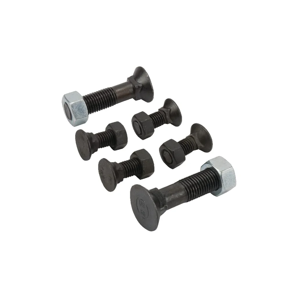 Set șuruburi plug cu gât pătrat și piuliță M12x35mm VK 4 buc. M16x70mm VK 2 buc.