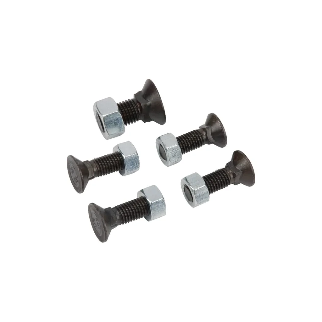 Set șuruburi plug cu gât pătrat și piuliță M12x40mm VK 4 buc. M16x40mm VK 1 buc.