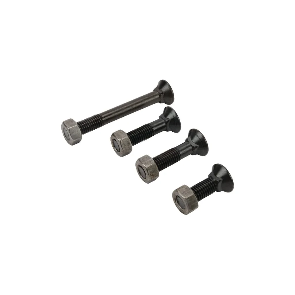 Set șuruburi plug cu gât pătrat și piuliță M12x40mm VK 1 buc. M12x55mm VK 2 buc. M12x100mm VK 1 buc.