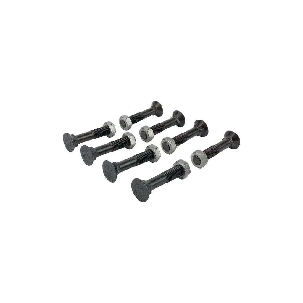 Set șuruburi plug cu gât pătrat și piuliță M11x60mm VK 8 buc.