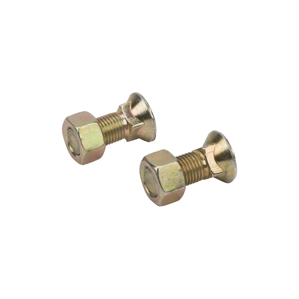 Șurub plug cu gât pătrat și piuliță 3/8"x25mm 2 buc.