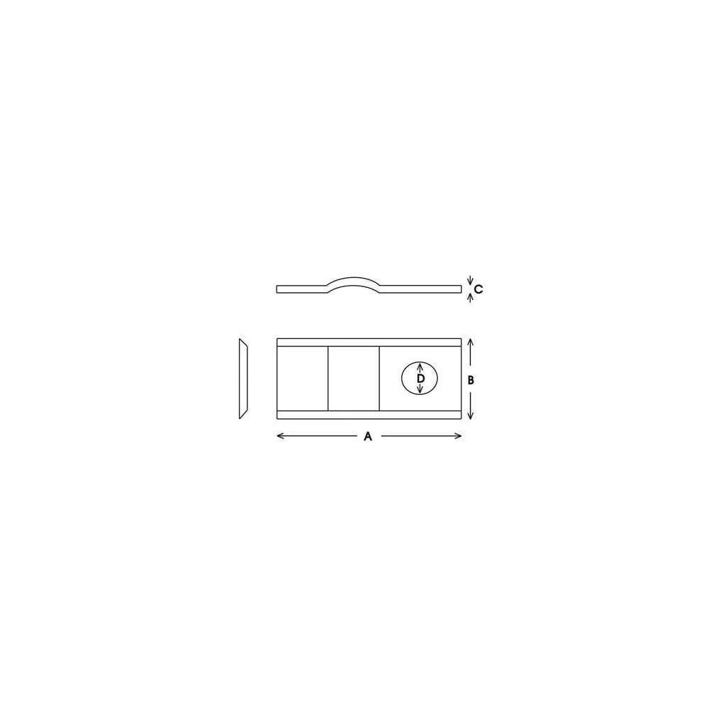Lamă cositoare 105x47x3mm orificiu 21mm pachet potrivită pentru Claas Vapormatic (x25)