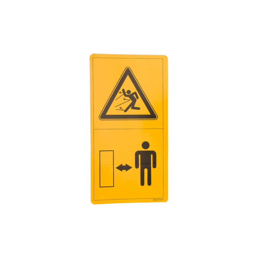 Autocolant Pericol Obiecte zburătoare