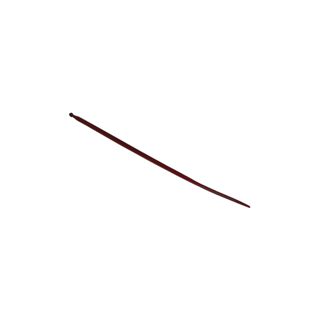 Dinte de încărcător, frontal, secțiune pătrată 36x1400mm, vârf aplatizat cu piuliță M20x1,5mm, roșu, Kverneland