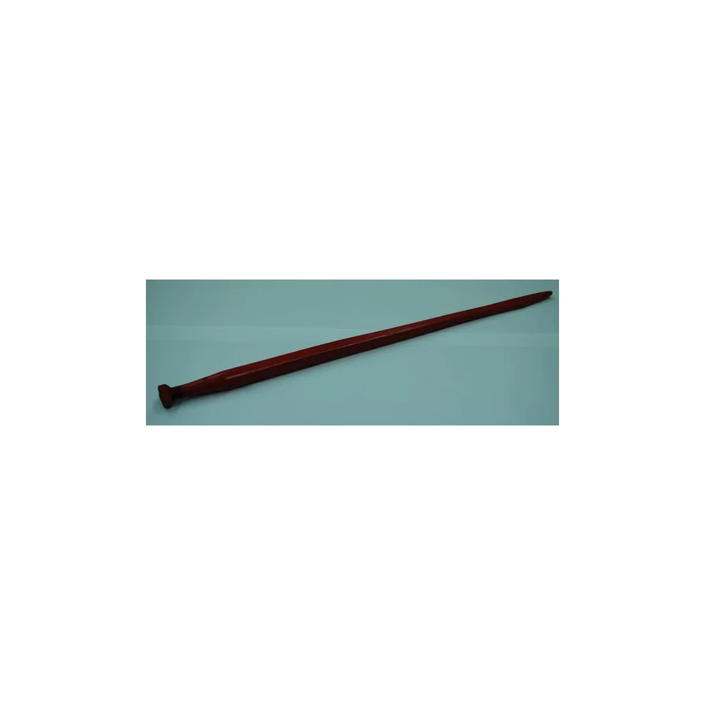 Dinte de încărcător, frontal, secțiune pătrată 45x1100mm, vârf aplatizat cu piuliță M30x2mm, roșu, Kverneland