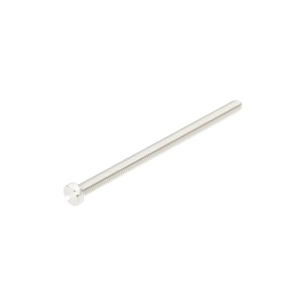Șurub cap cilindric crestat DIN84 ISO1207 M5x0,8x80mm filet 80mm oțel inoxidabil A2