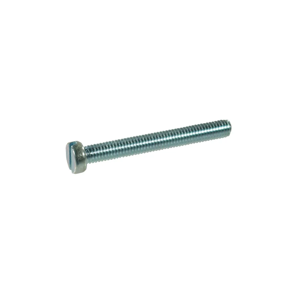 Șurub cap cilindric crestat DIN84 ISO1207 M6x1x30mm filet 30mm oțel inoxidabil A2