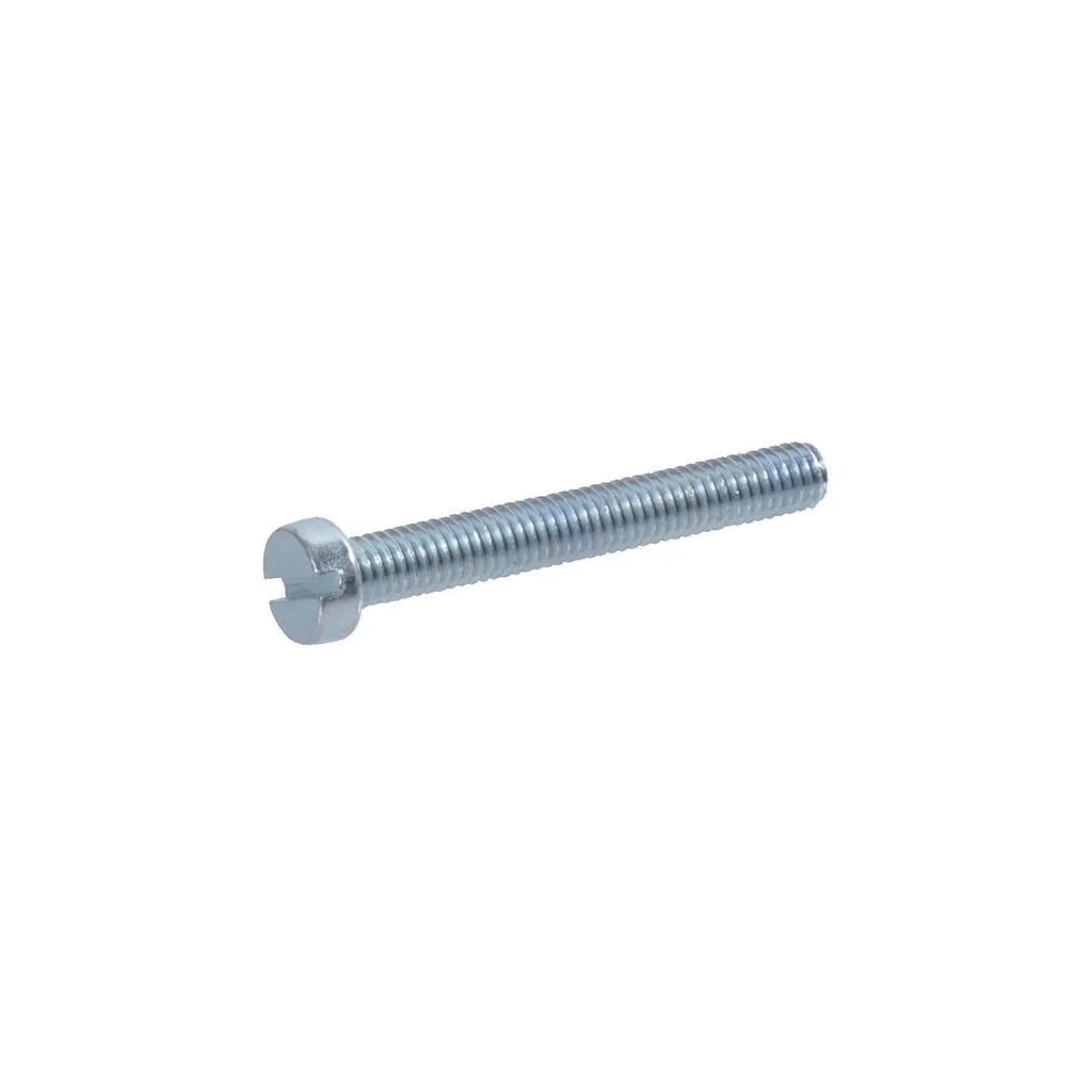 Șurub cap bombat crestat DIN85 ISO1580 M6x1mm oțel placat cu zinc