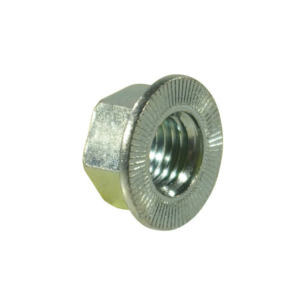 Piuliță hexagonală cu flanșă M8x1,25, oțel, zincată, clasa 10