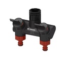 Distribuitor / ramificație cu 2 căi pentru instalații de apă, G1/2", G3/4" și G1" – fotografia 1