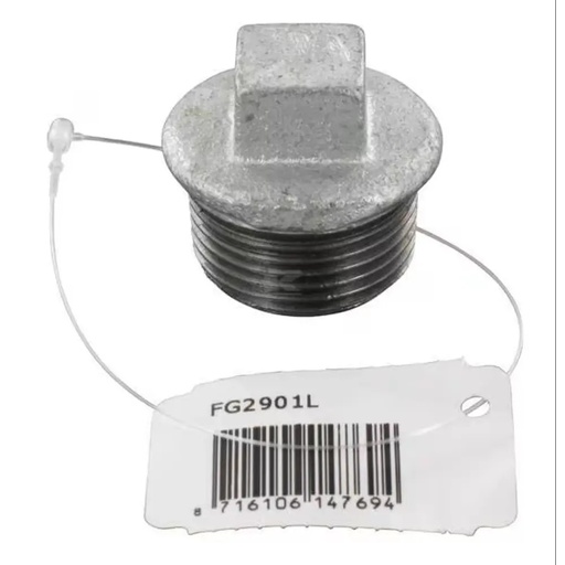 Dop din fontă cu filet exterior 1″ pentru țevi