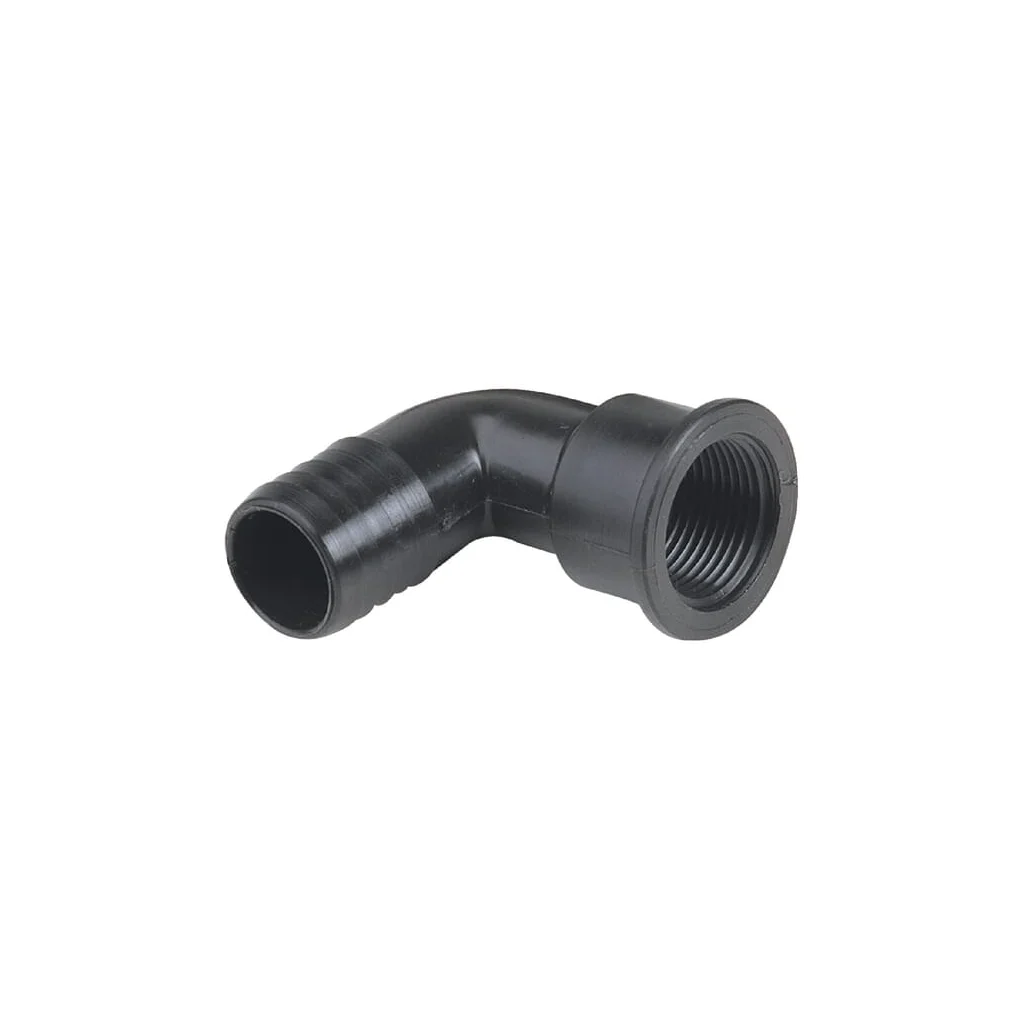 Racord furtun cot 90° 30mm x 3/4" mamă