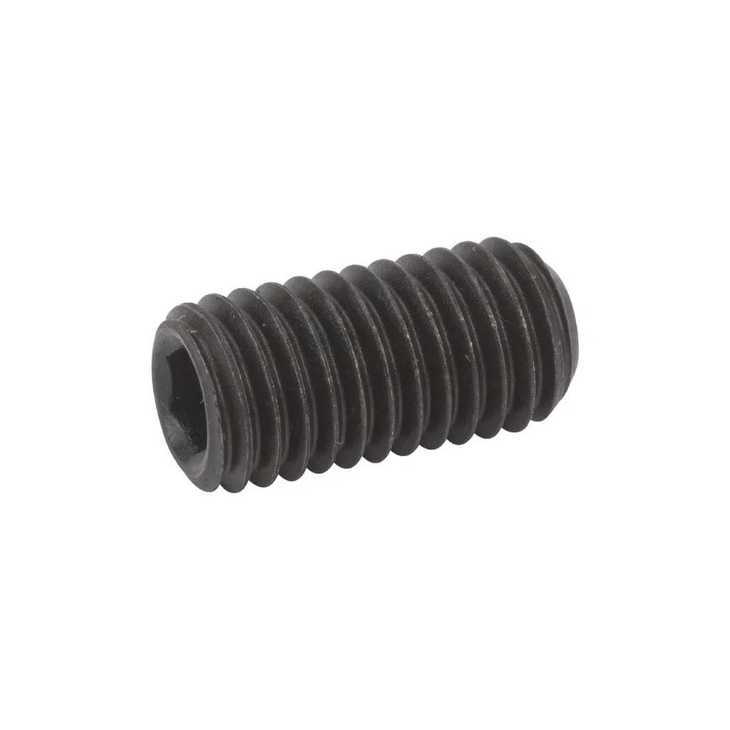Știft filetat orificiu hexagonal cu vârf cupă DIN916 ISO4029 M10x1,5mm / 20mm oțel brunat grupa 45H