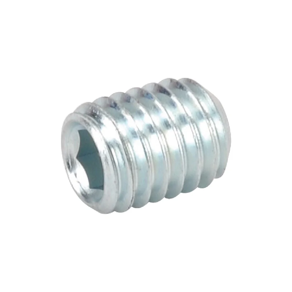 Știft filetat orificiu hexagonal cu vârf cupă DIN916 M8x1,25x10mm oțel zincat grupa 45H 25 buc.