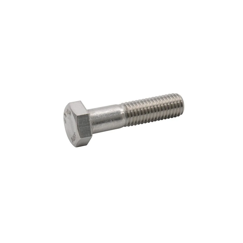 Șurub cap hexagonal DIN931 ISO4014 M16x2x70mm filet 38mm oțel inoxidabil A2