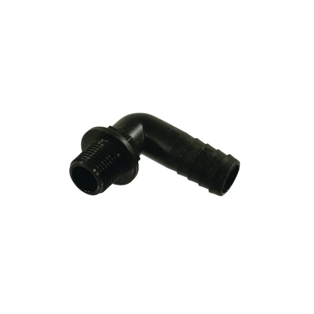 Racord furtun cot 90° 16mm x 3/8" tată