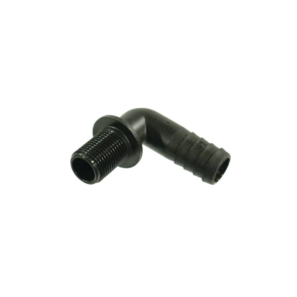 Racord furtun cot 90° 20mm x 1/2" tată