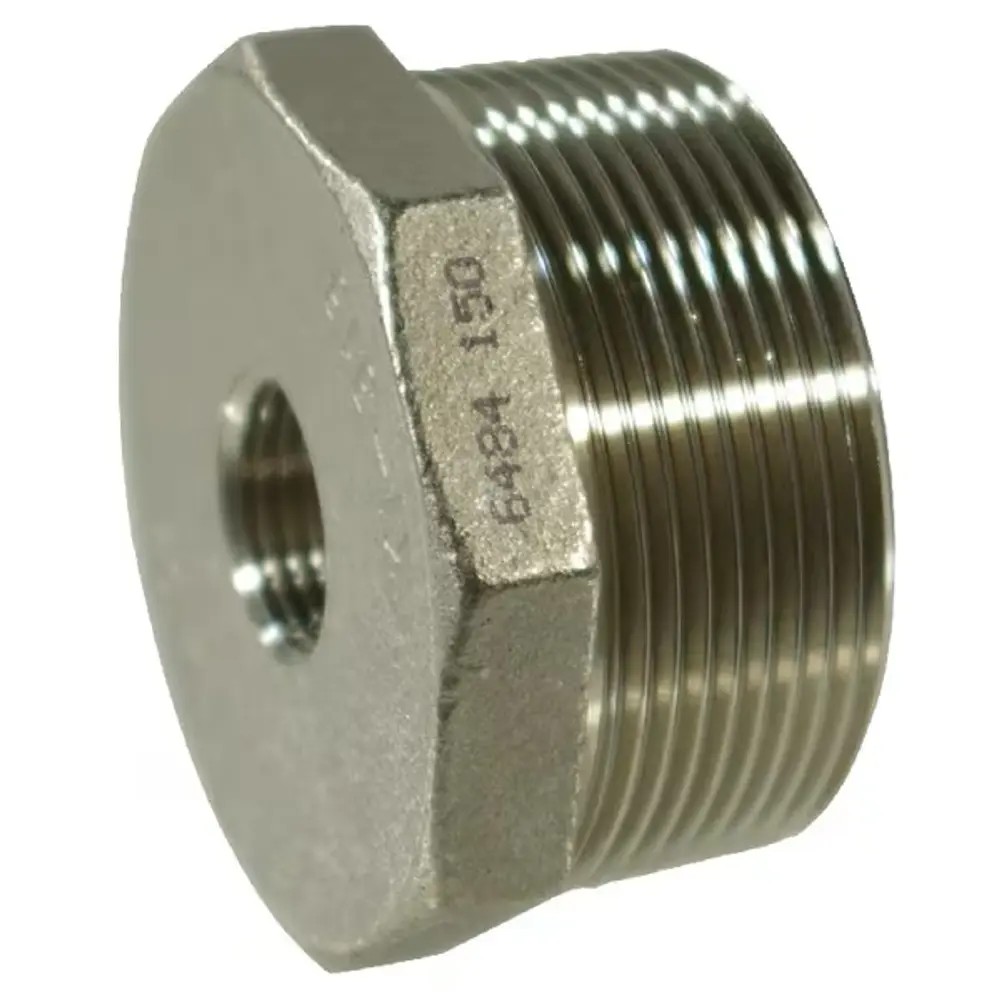 Reducție filet exterior - interior 1″ × 3/4″ pentru instalații de apă, inox
