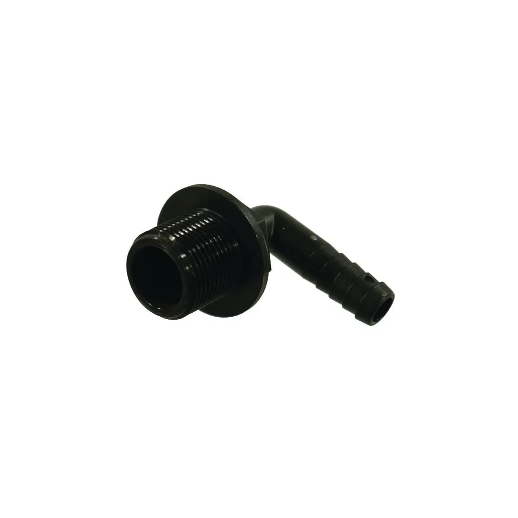 Racord furtun cot 90° 16mm x 3/4" tată