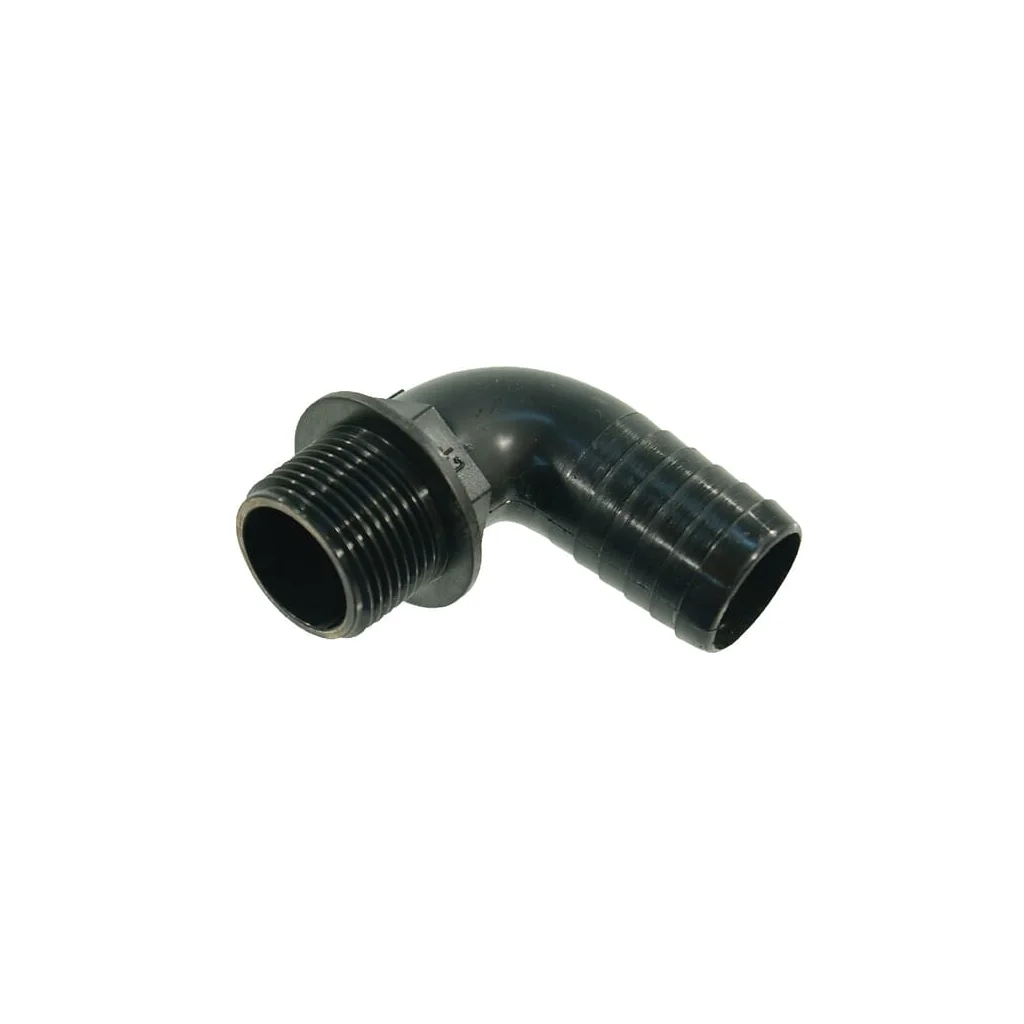 Racord furtun cot 90° 30mm x 1" tată