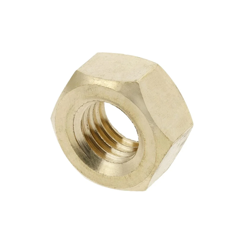 Piuliță hexagonală DIN934 M6x1,00, alamă, zincată