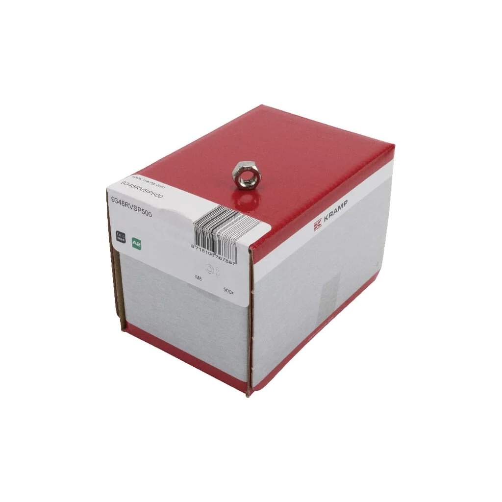 Piuliţă hexagonală DIN934 M8x1,25mm oțel inoxidabil A2 500 buc.