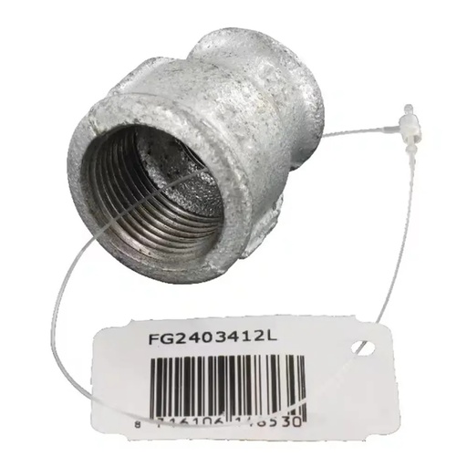 Reducție filet interior 1″ × 1/2″ pentru instalații de apă, fonta, L