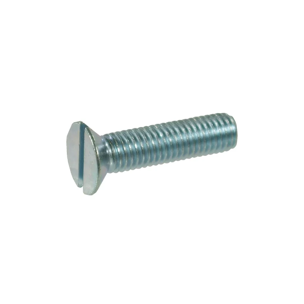 Șurub cap înecat crestat DIN963 ISO2009 M5x16mm oțel placat cu zinc