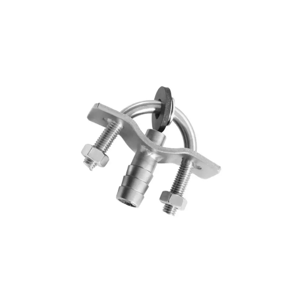 Suport / Clema pentru montare furtun 1/2 pe tevi, din inox
