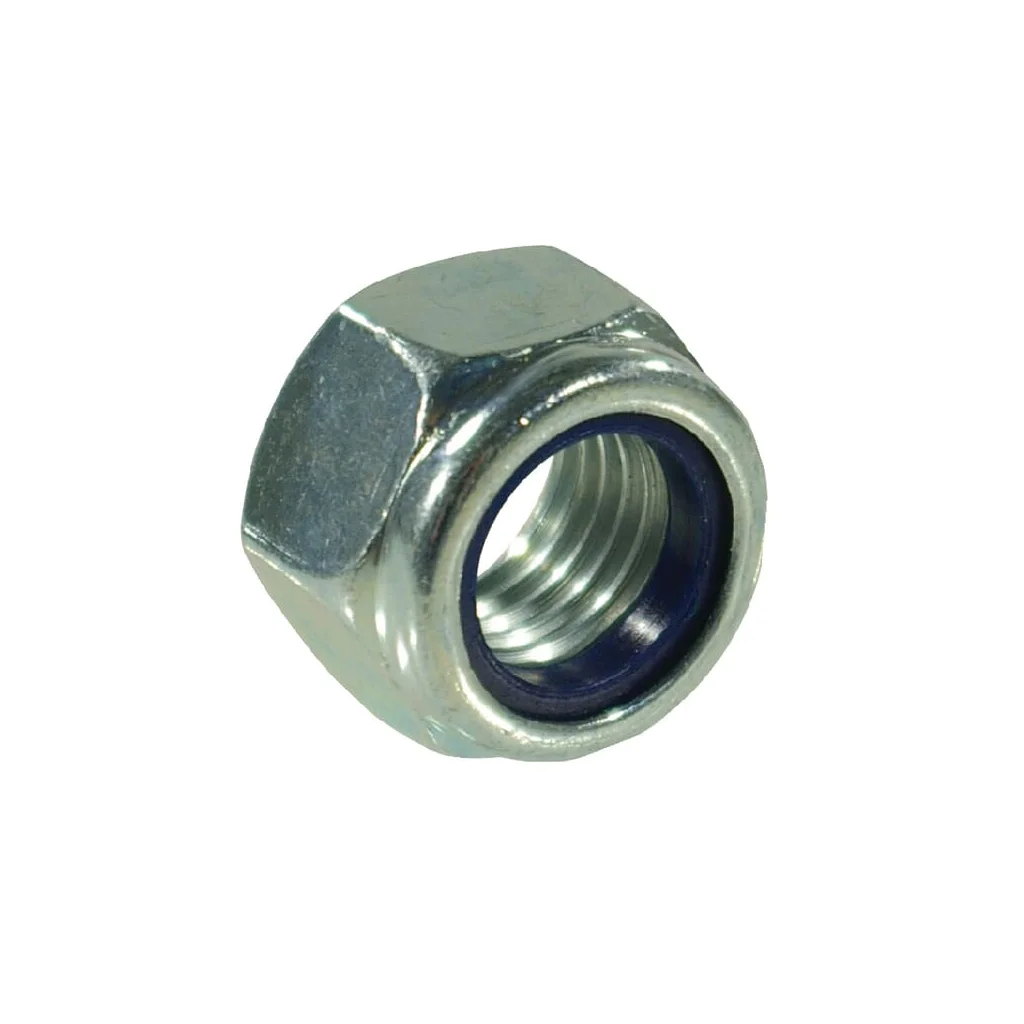 Piuliță hexagonală autoblocantă înaltă cu inserție plastic DIN982 M14x2mm oțel zincat grupa 8