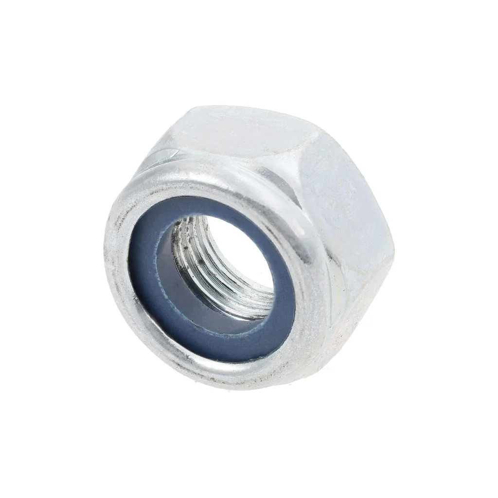 Piuliță hexagonală autoblocantă joasă cu inserție plastic DIN985 M10x1mm oțel zincat grupa 10